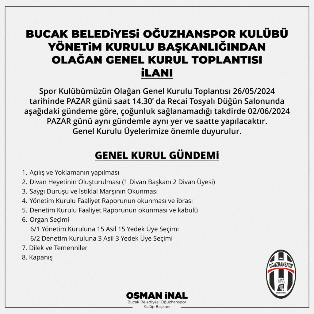 Oguzhanspor Kongre