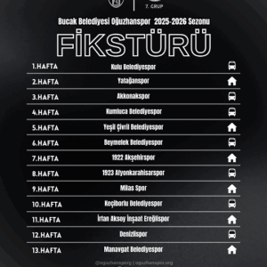 Oğuzhanspor 2025 2026 Fikstür