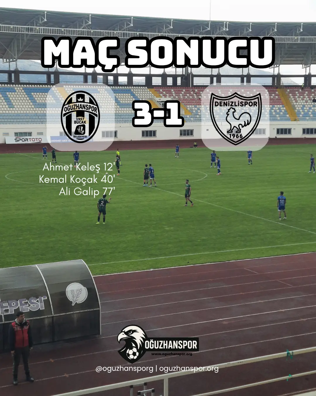 Oğuzhanspor Denizlispor Maç Sonucu